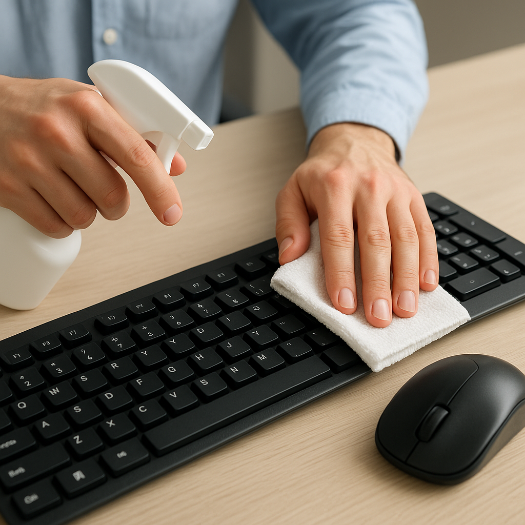 Jak czyścić klawiaturę i mysz komputerową